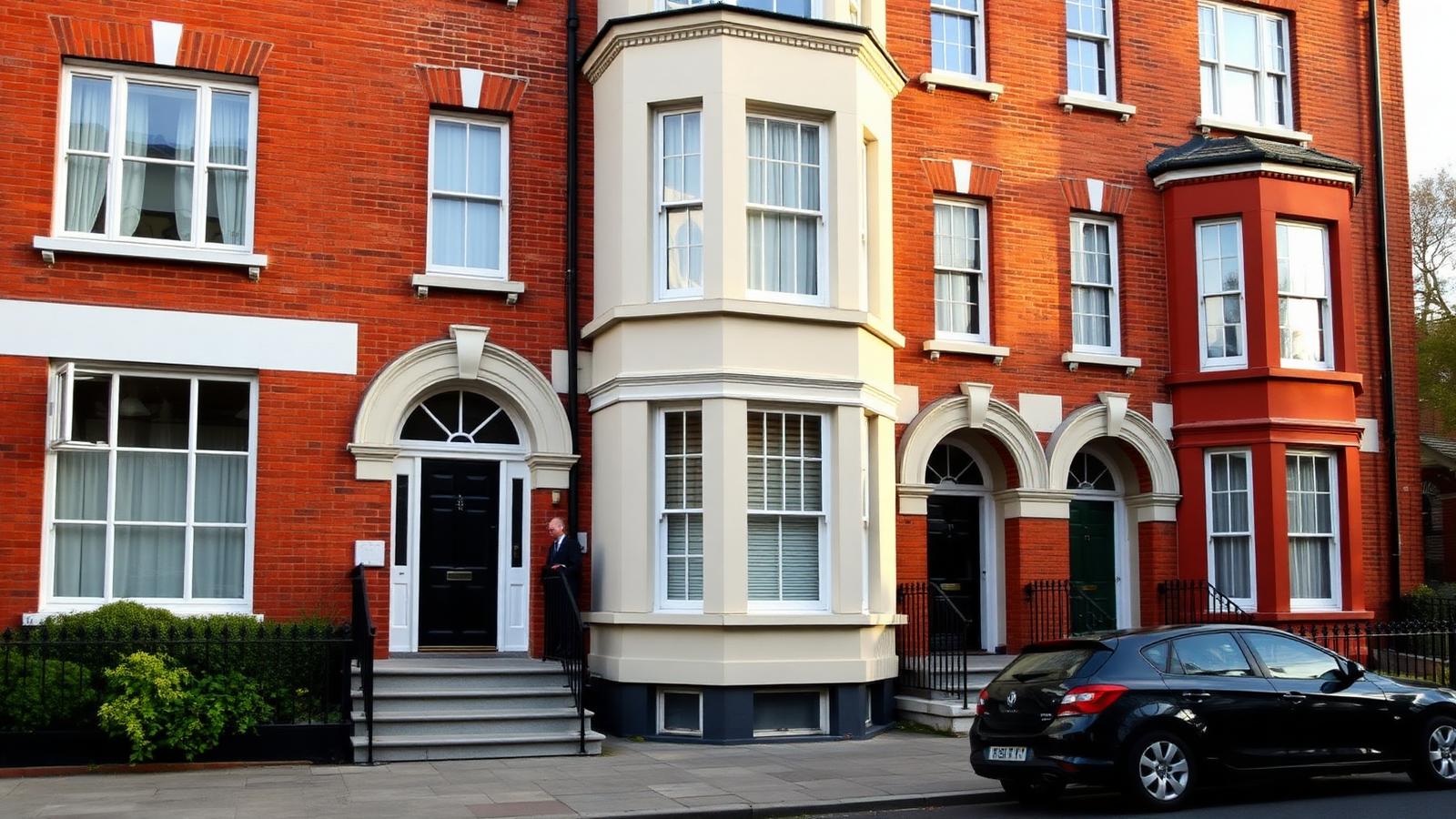 London Victorian leasehold apartment building exterior