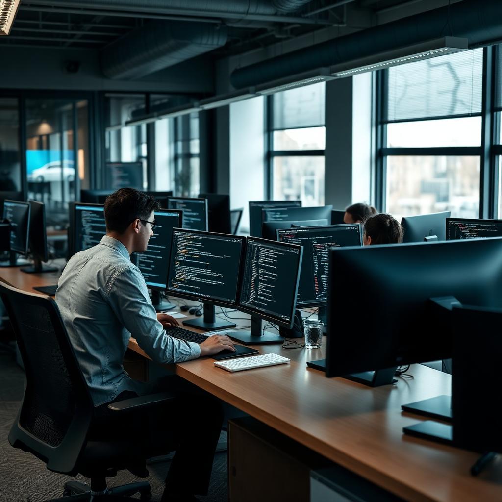 IT consultants and software developers working in a UK technology business